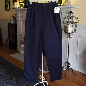 NWT Liz Claiborne LizWear sz 12 regular navy blue pants